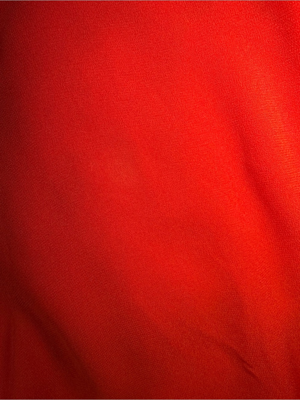 FARM Rio Rose One Shoulder Rosette Pleated Chiffon Blouse Coral Red Size M - Picture 15 of 15